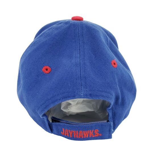 Kansas Jayhawks Hat Cap Blue Jayhawk Signatures Adjustable NCAA Licensed - Picture 5 of 7